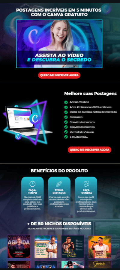 Página de Vendas 99
